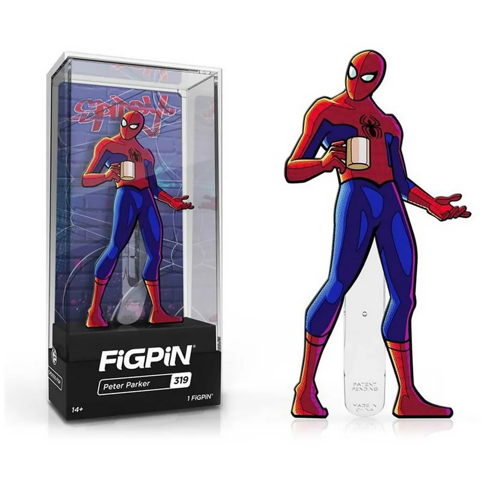 Spider-Man: Spider-Verse Peter Parker FiGPiN Enamel Pin Image 1