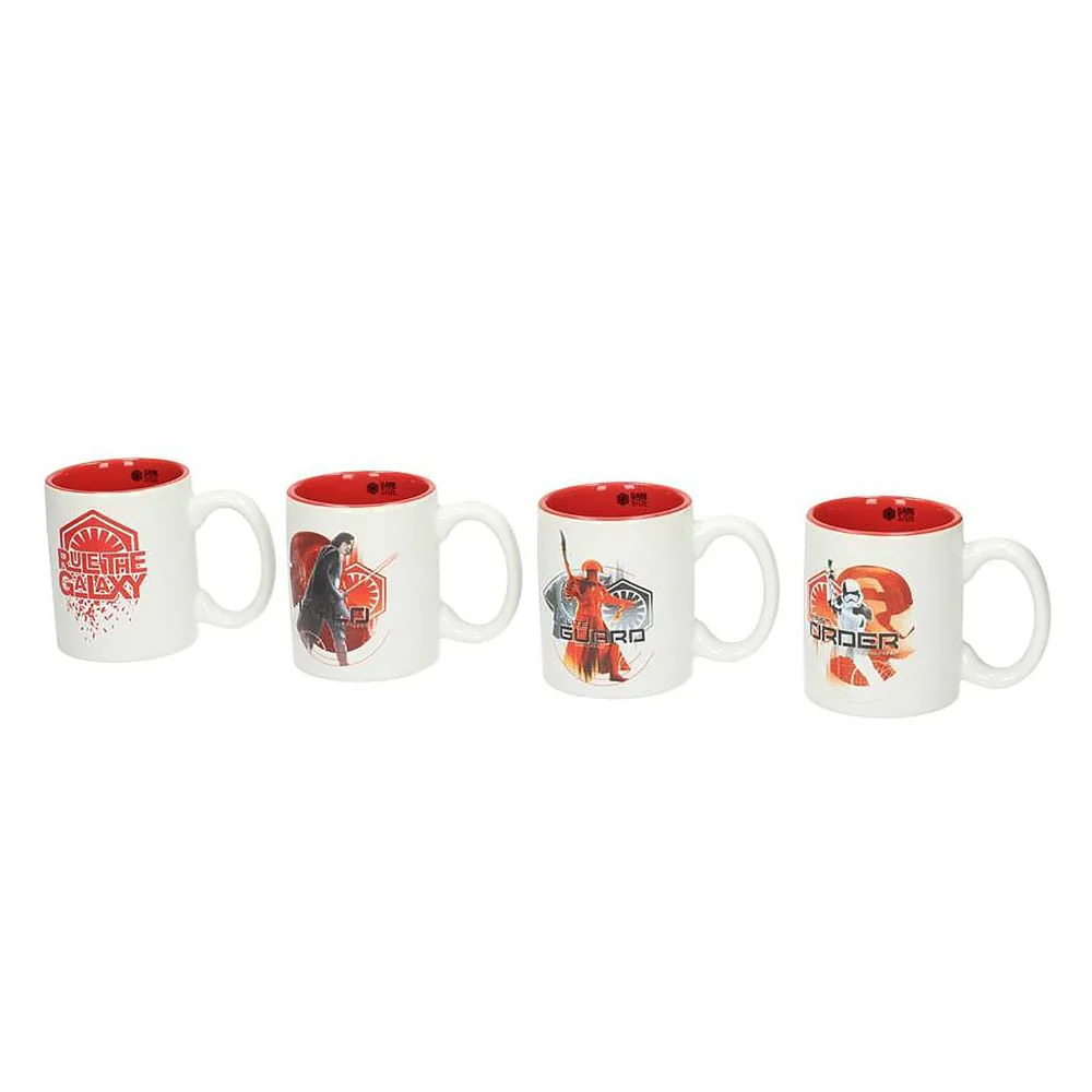 Star Wars Mugs Set First Order 4pc Espresso Ceramic E8 Image 1