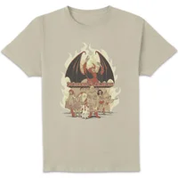 Dungeons & Dragons D&D Cartoon The Party Unisex T-Shirt - White Vintage Wash