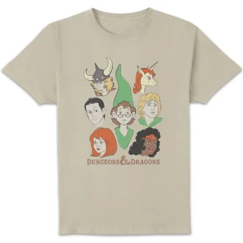 Dungeons & Dragons D&D Cartoon The Party Unisex T-Shirt - White Vintage Wash