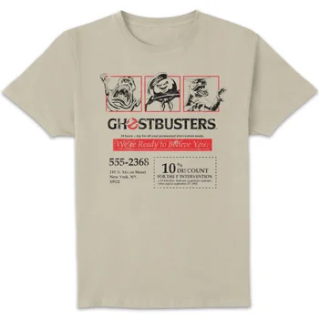 Ghostbusters Flyer Unisex T-Shirt - White Vintage Wash