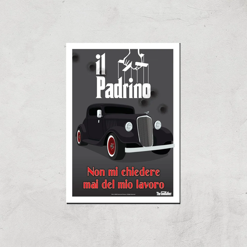 The Godfather Il Padrino Giclee Art Print - A4 - Print Only Image 1