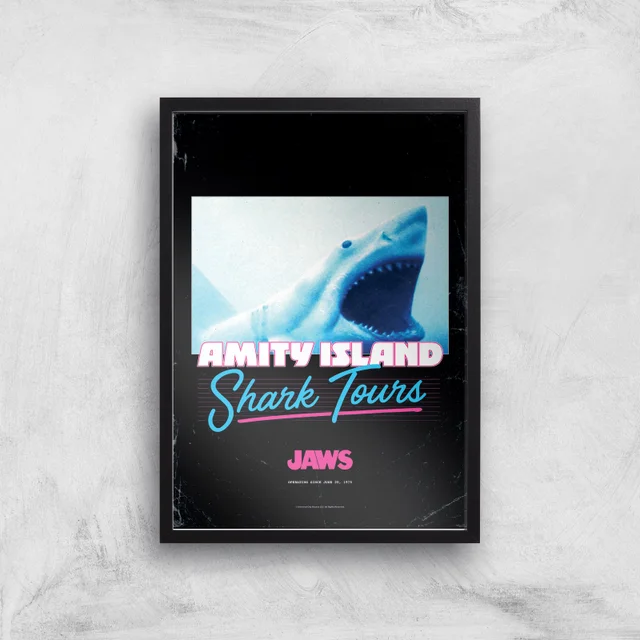 Jaws Amity Island Shark Tours Giclee Art Print
