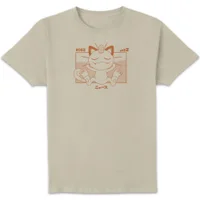 Pokémon Meowth Unisex T-Shirt - White Vintage Wash - undefined undefined