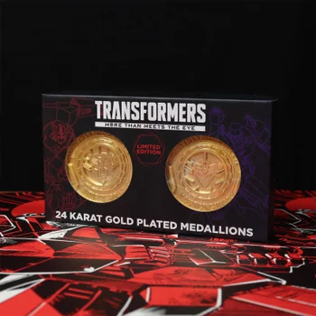 Transformers Autobot and Decepticon 24k Gold Plated Set of Medallions - Zavvi Exclusive