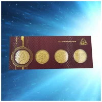 DUST! Star Trek Set of 24k Gold Plated Divisional Medallions - Zavvi Exclusive - undefined undefined