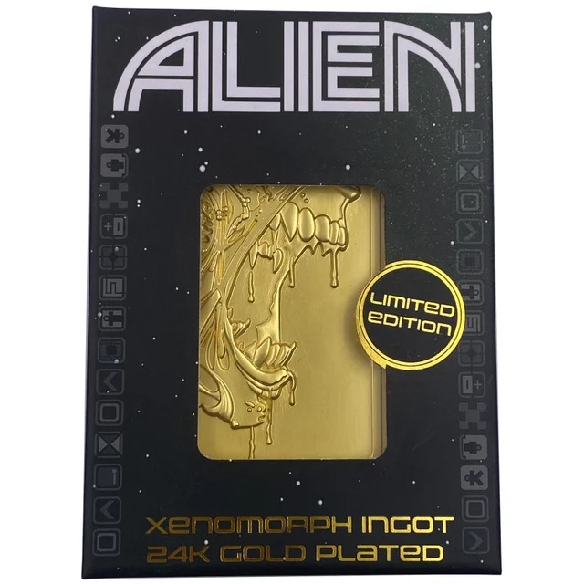 Alien 24k Gold Plated Xenomorph Limited Edition Ingot - Zavvi Exclusive