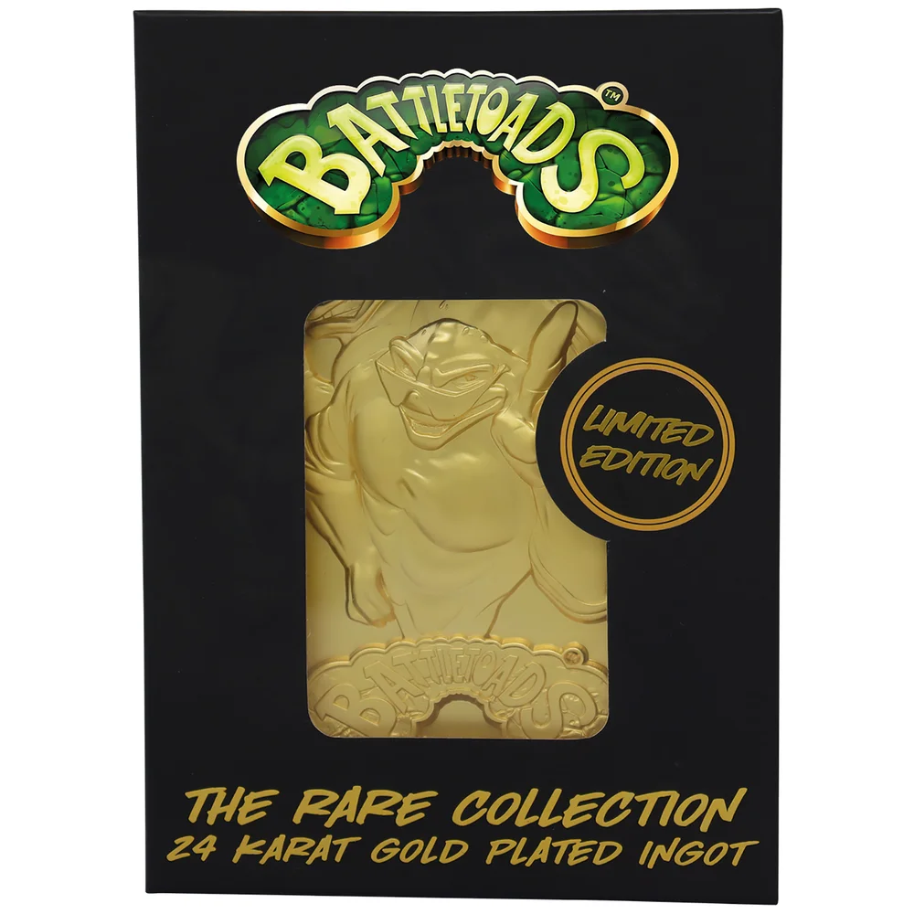 The Rare Collection - Battletoads 24k Gold Plated Ingot - Rare Store Exclusive Image 1