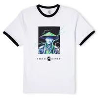 Mortal Kombat Raiden Unisex Ringer T-Shirt - White/Black - undefined undefined