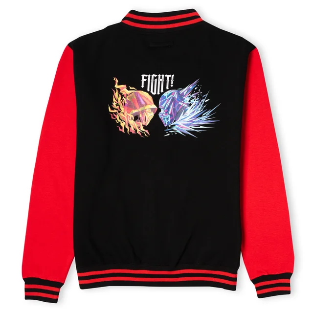 Mortal Kombat Fight Unisex Varsity Jacket - Black/Red