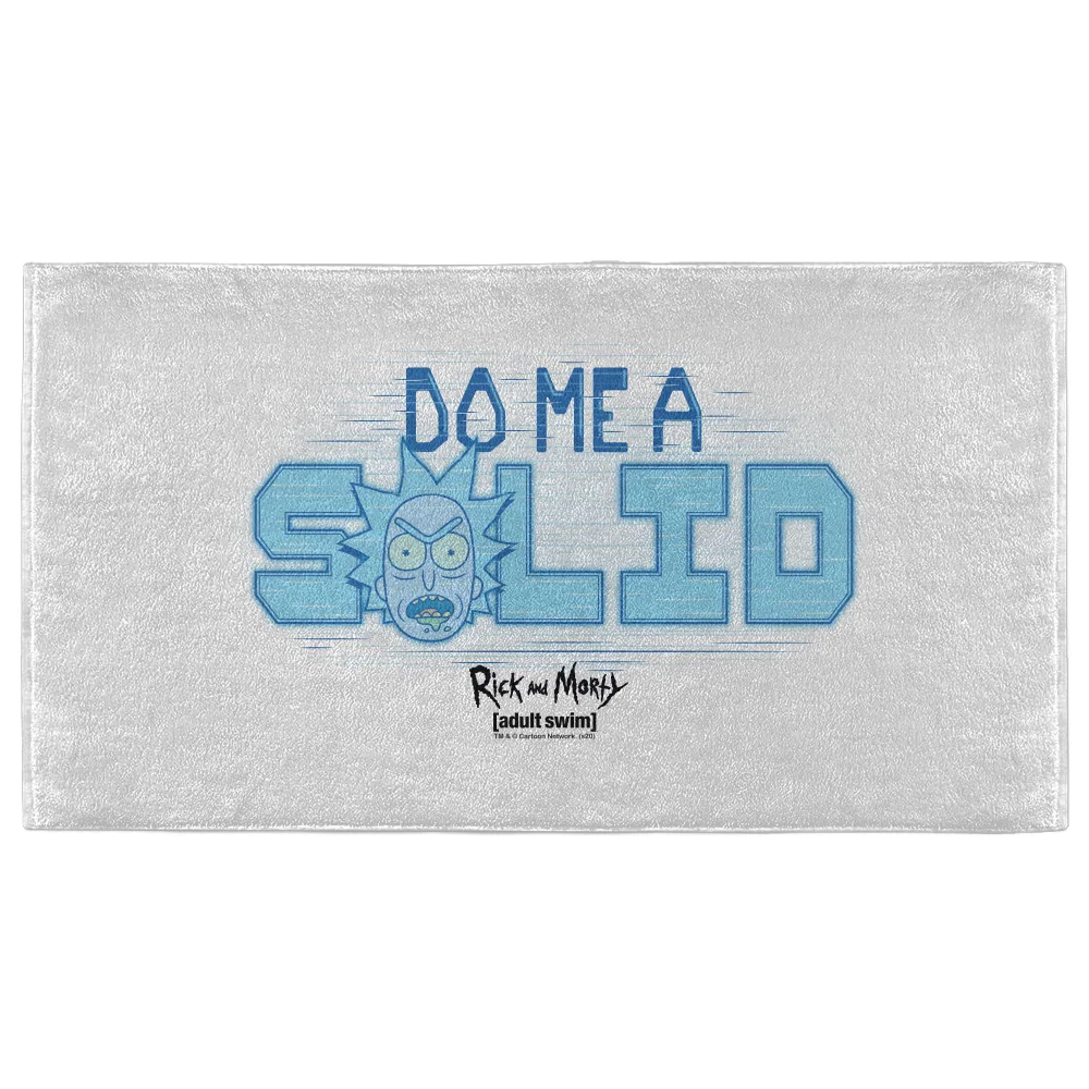 Rick and Morty Do Me A Solid - Fitness Towel Image 1