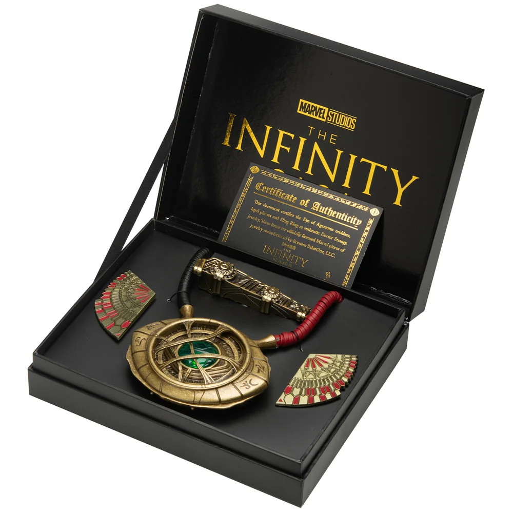 Marvel Doctor Strange Limited Edition Replica Set - Eye of Agamotto, Levitation Cloak Pins and Sling Ring (Worldwide Exclusive) Image 1