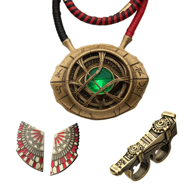 Marvel Doctor Strange Limited Edition Replica Set - Eye of Agamotto, Levitation Cloak Pins and Sling Ring (Worldwide Exclusive)