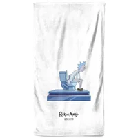Rick and Morty King Of Shit Toilet Beach Towel - undefined undefined