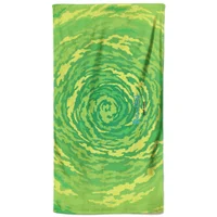 Rick and Morty Portal All Over Pattern Beach Towel - undefined undefined