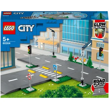 LEGO City: Road Plates Building Set with Traffic Lights (60304)
