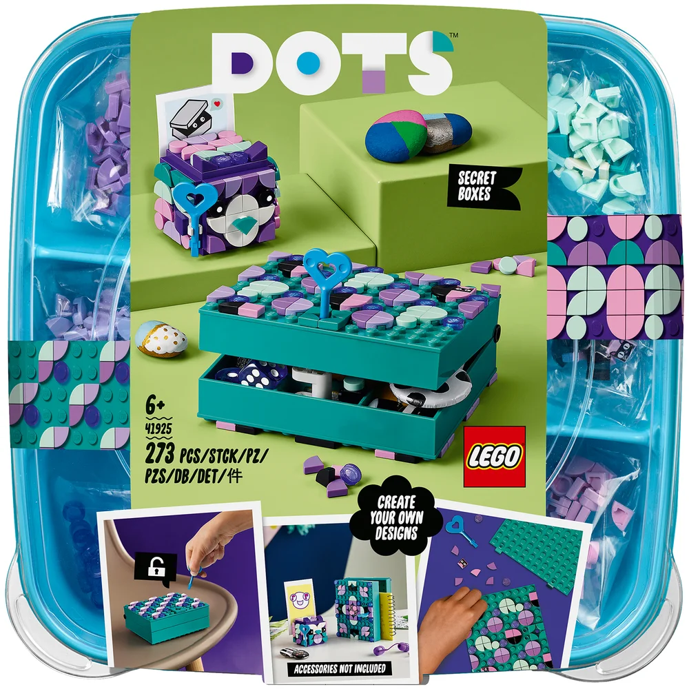LEGO DOTS: Secret Boxes Jewellery Box Room Décor Set (41925) Image 1