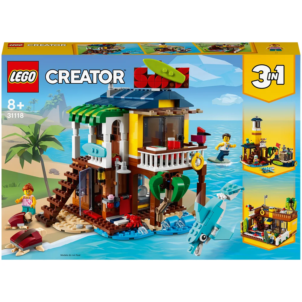 LEGO Creator: 3 in 1 Surfer Beach House Building Set (31118) Image 1
