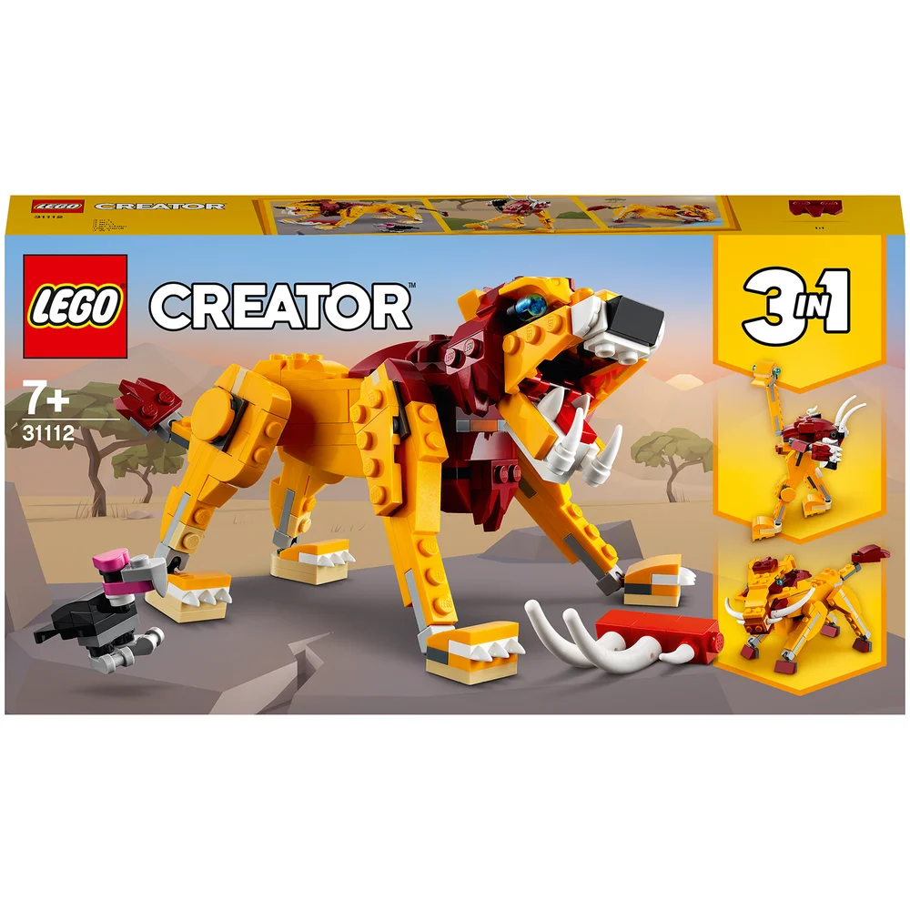 LEGO Creator: 3 in 1 Wild Lion Building Set (31112) Image 1