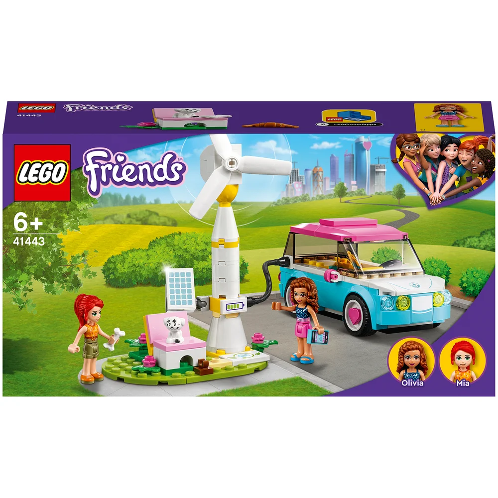 LEGO Friends: Olivia's Electric Car Toy Eco Playset (41443) Image 1