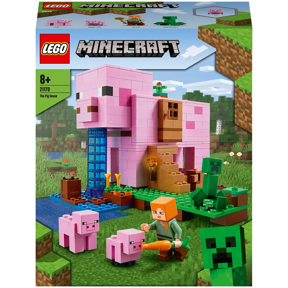 LEGO Minecraft: The Pig House Toy & Animal Figures Set (21170) Image 1