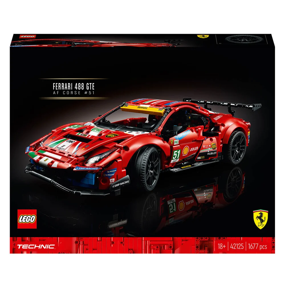 LEGO Technic: Ferrari 488 GTE AF Corse #51 Car Set (42125) Image 1