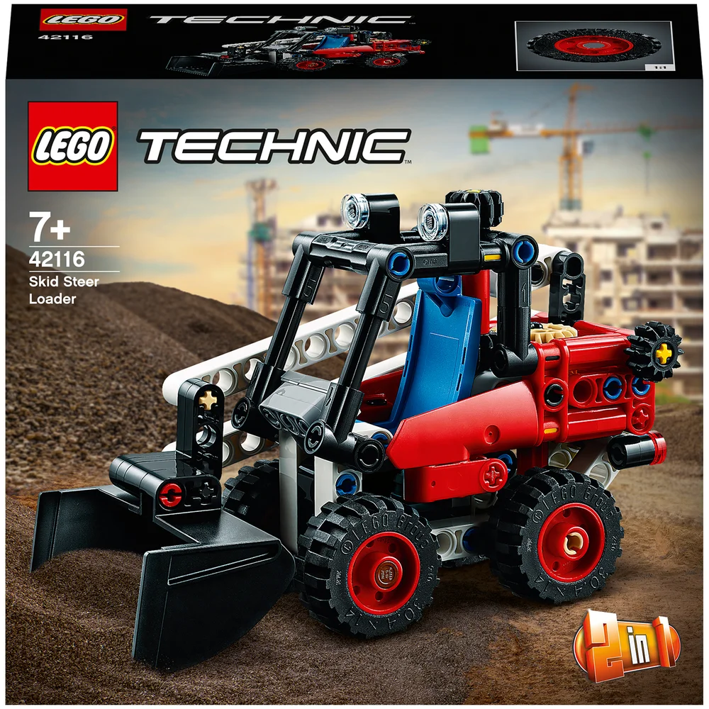 LEGO Technic: Skid Steer Loader to Hot Rod 2 in 1 Set (42116) Image 1