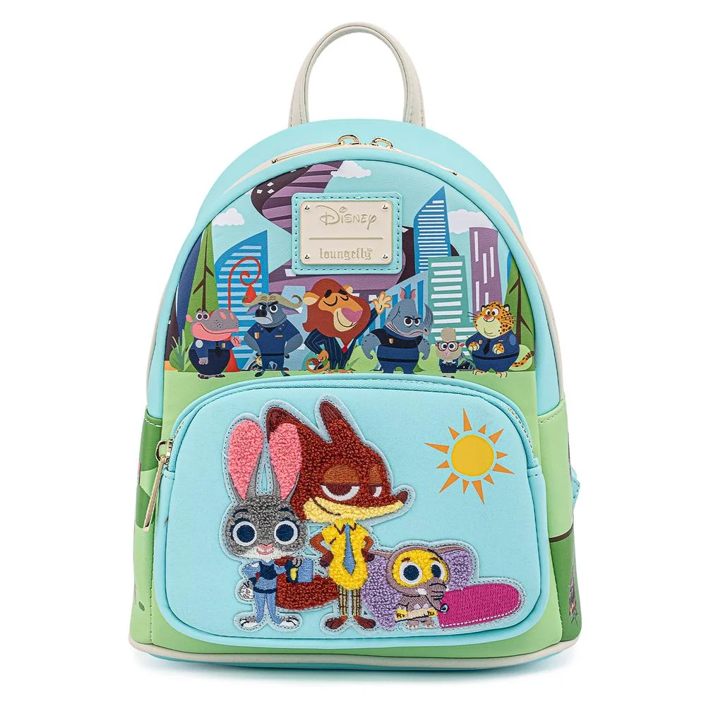 Loungefly Disney Zootopia Chibi Group Mini Backpack Image 1