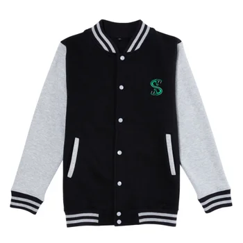 Riverdale South Side Serpent Men's Varsity Jacket - Black / Grey