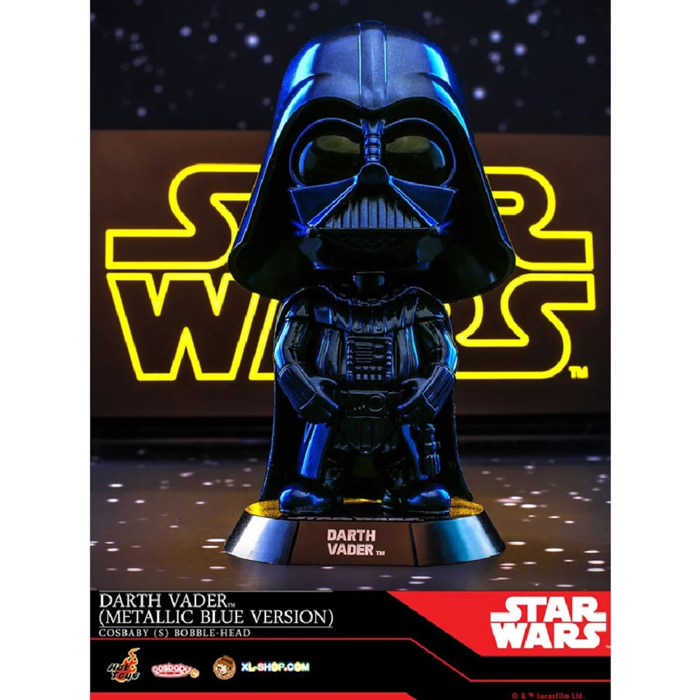 Hot Toys Cosbaby - Star Wars (Size S) - Darth Vader (Blue Metallic Version) Image 1