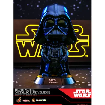 Hot Toys Cosbaby - Star Wars (Size S) - Darth Vader (Blue Metallic Version)