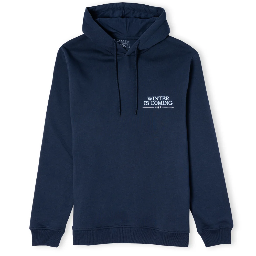 Game of Thrones Winter Is Coming Unisex Hoodie - Navy - S Image 1