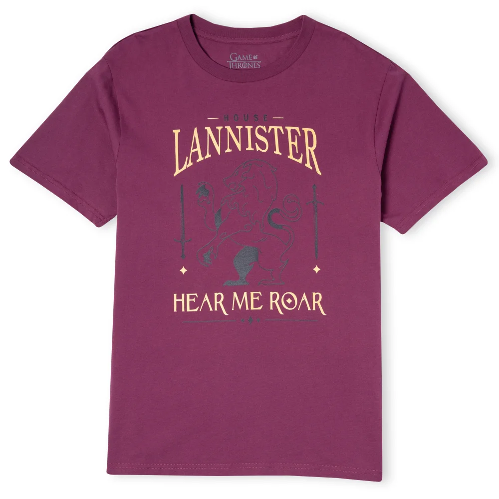 Game of Thrones House Lannister Men's T-Shirt - Burgundy - S Image 1