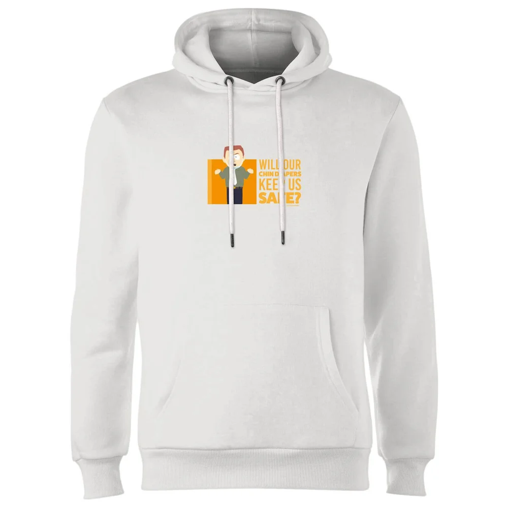 South Park Chin Diapers Unisex Hoodie - White - S Image 1