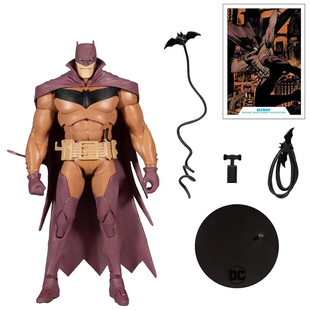 McFarlane DC Multiverse 7" - White Knight - Batman (Red Variant) Action Figure Image 1