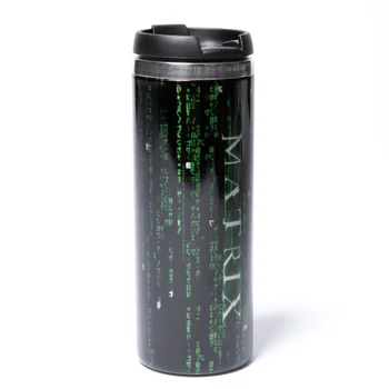 The Matrix Stainless Steel Thermo Travel Mug - Metallic Finish