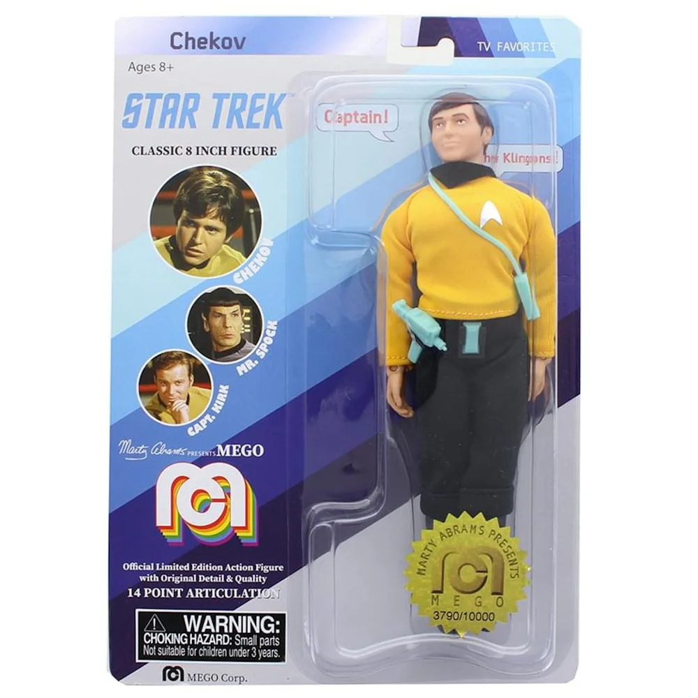 Mego 8" Figure - Star Trek Chekov Original Series Image 1