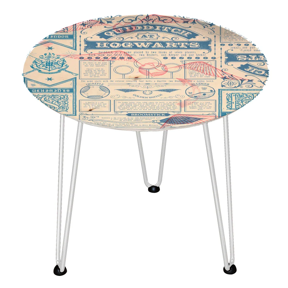 Decorsome x Harry Potter Paper Wooden Side Table - White Image 1