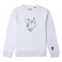Pokémon Pikachu Jump Unisex Sweatshirt - White - undefined undefined