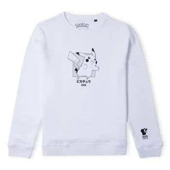 Pokémon Pikachu Jump Unisex Sweatshirt - White