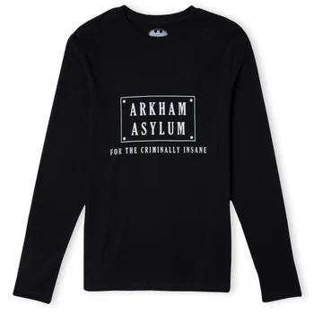 Batman Villains Arkham Asylum Unisex Long Sleeve T-Shirt - Black