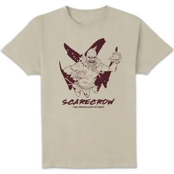 Batman Villains Scarecrow Unisex T-Shirt - White Vintage Wash