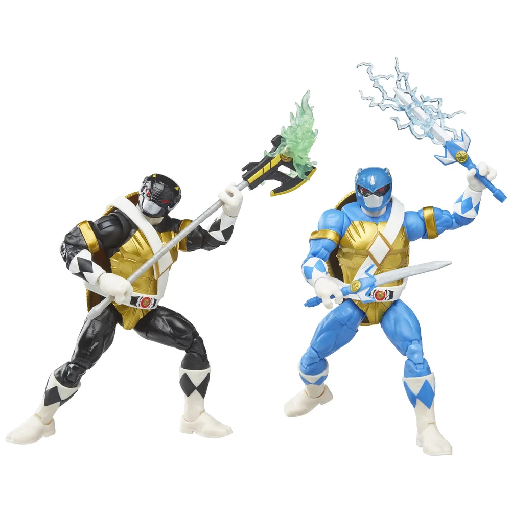 Hasbro Power Rangers X Teenage Mutant Ninja Turtles Morphed Donatello and Morphed Leonardo Action Figures 2 Pack Image 1