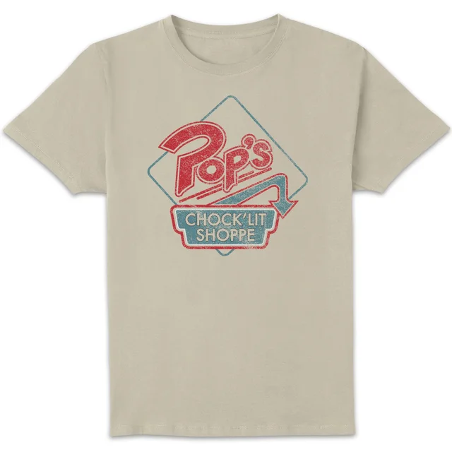 Riverdale Pop's Choclit Shop Unisex T-Shirt - White Vintage Wash
