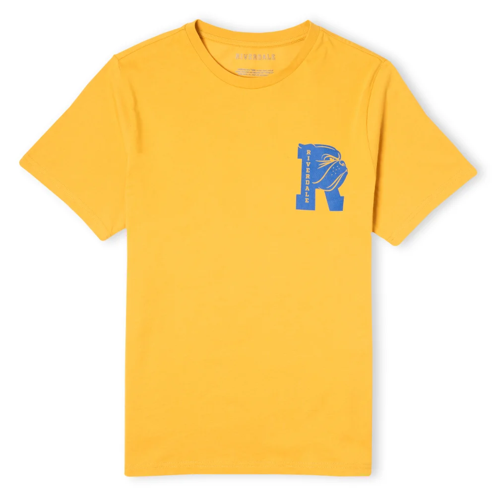 Riverdale Bulldog Pocket Print Unisex T-Shirt - Yellow - L Image 1
