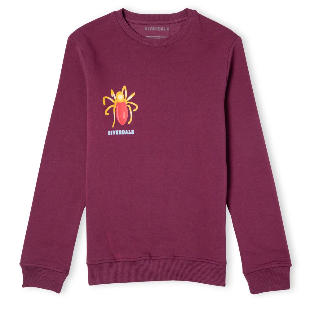 Riverdale Cheryl Blossom Broach Unisex Sweatshirt - Burgundy - S Image 1