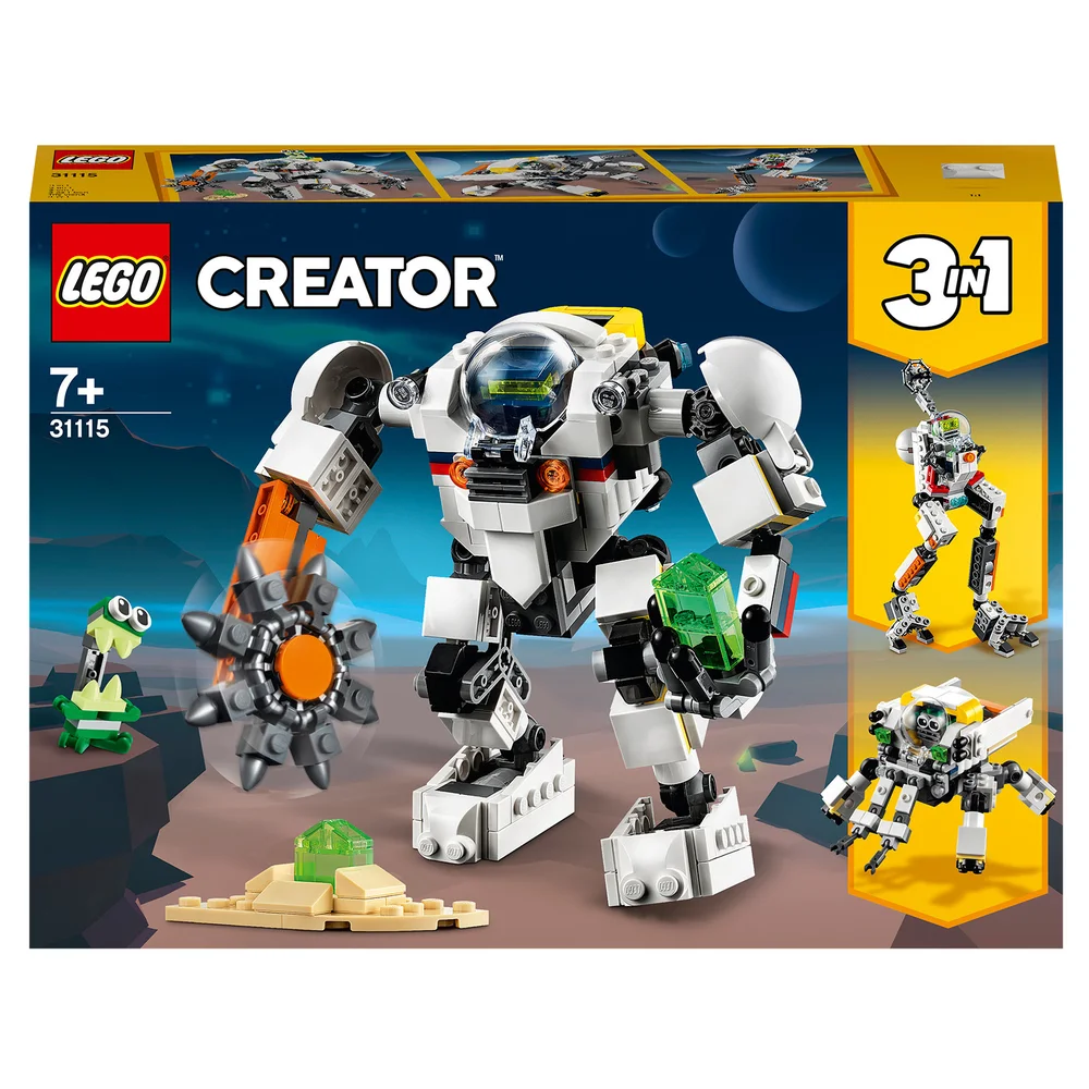 LEGO Creator: 3 in 1 Space Mining Mech Space Robot Toy (31115) Image 1