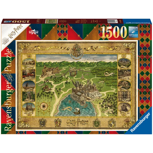 Harry Potter Hogwarts Map Jigsaw Puzzle (1500 Pieces)
