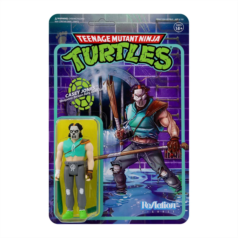 Super7 Teenage Mutant Ninja Turtles ReAction Figure - Casey Jones Image 1