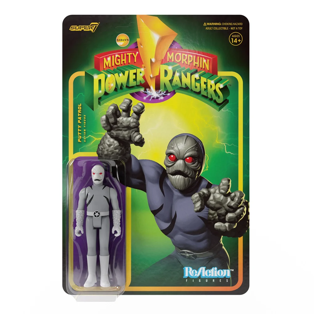 Super7 Mighty Morphin Power Rangers ReAction Figure - Putty Patroller Image 1